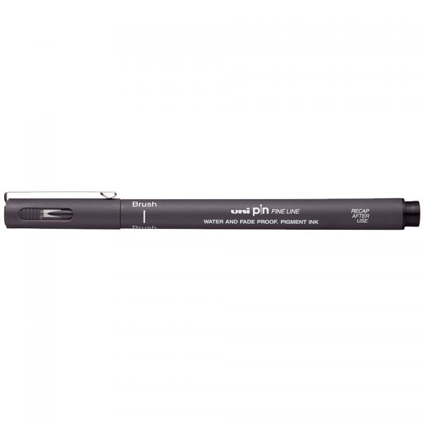 uni PIN Brush Dark Grey
