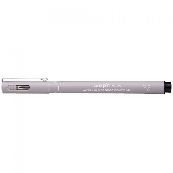 uni PIN Brush Light Grey