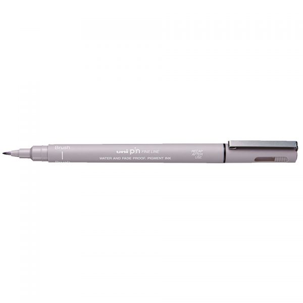 uni PIN Brush Light Grey